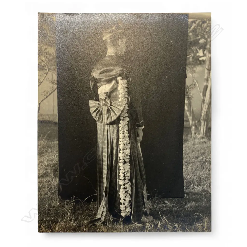 Theo Schoon (1915-85) 'Self-portrait in Balinese costume seen from the back', c.1938 Image 1++